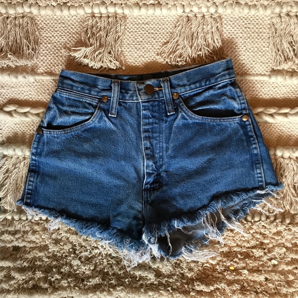 Wrangler High Waist Denim Shorts